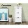 Artiss Bedside Table Bathroom Storage Cabinet 3 Drawers White, Solid Paulownia Wood, 30x30x64cm, Fully Assembled