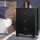 Artiss 2x Bedside Table 3 Drawers Vintage Black, Solid Paulownia Wood, 45x30x62.5cm, Fully Assembled, Retro