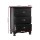 Artiss 2x Bedside Table 3 Drawers Vintage Black, Solid Paulownia Wood, 45x30x62.5cm, Fully Assembled, Retro