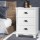 Artiss Vintage Bedside Table 3 Drawers - White, Paulownia Wood, 45x30x62.5cm, Metal Handles, No Assembly Needed