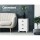 Artiss 2x Bedside Table 3 Drawers Vintage White, Solid Paulownia Wood, 45x30x62.5cm, No Assembly, Wall Mount