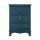 Artiss Bedside Table 3 Drawers Vintage Blue - Solid Paulownia Wood, Metal Handles, No Assembly, 45x30x62.5cm
