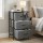 Artiss Grey 3-Drawer Storage Dresser – MDF Tabletop, Metal Frame, 47x30x73cm, Adjustable Feet, Easy Assembly