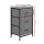 Artiss Grey 3-Drawer Storage Dresser – MDF Tabletop, Metal Frame, 47x30x73cm, Adjustable Feet, Easy Assembly