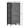 Artiss 4 Drawer Tallboy Chest of Drawers Storage Dresser, Grey, MDF Tabletop, Metal Frame, 47x30x94cm, Modern Style