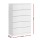 Artiss Chest of Drawers, 6-Drawer, High-Density Particle Board, White, 80x40x121cm, Contemporary Design, Durable Storage
