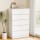 Artiss Chest of Drawers, 6-Drawer, High-Density Particle Board, White, 80x40x121cm, Contemporary Design, Durable Storage