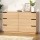 Artiss Pine 6-Drawer Dresser: 120x40x75cm, Smooth Runners, Anti-Tip Kit, Scratch-Resistant Finish, Easy Assembly