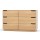 Artiss Pine 6-Drawer Dresser: 120x40x75cm, Smooth Runners, Anti-Tip Kit, Scratch-Resistant Finish, Easy Assembly
