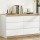 Artiss 6 Drawer Chest of Drawers, White and Oak, 110cm Tallboy Storage Cabinet, Particle Board, Bedroom Dresser
