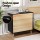 Artiss 3 Chest of Drawers Dresser Table Black & Pine, 80x40x80cm, Push-to-Open, Solid Wood Legs, High Capacity