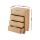 Artiss 4 Drawer Tallboy Dresser - Pine Finish, Fluted Front, 60x40x90cm, Scratch-Resistant, Easy Assembly, Anti-Tip Kit