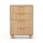 Artiss 4 Drawer Tallboy Dresser - Pine Finish, Fluted Front, 60x40x90cm, Scratch-Resistant, Easy Assembly, Anti-Tip Kit