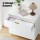 Artiss 3-Drawer Lowboy Cabinet, White, 80x45x85cm, Carved Design, Metal Handles, Smooth Runners, Easy Assembly