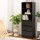 Artiss Tallboy Dresser - Black 3-Drawer & 3-Shelf Cabinet, Handle-Free Design, 50.5x40.5x160cm, High Capacity