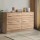 Artiss 6-Drawer Chest of Drawers, Particle Board, Pine, 110.5x42x69cm, Stylish Storage, Easy Assembly, Modern Design