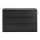 Artiss 6 Drawer Lowboy Chest of Drawers Black 120x39x82cm Melamine Groove Handle Smooth Runners 6-Drawer