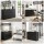 Artiss 6 Drawer Lowboy Chest of Drawers Black 120x39x82cm Melamine Groove Handle Smooth Runners 6-Drawer