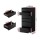 Artiss 6-Drawer Tallboy Dresser in Black - Sleek Handle-Free Design, 113cm High, Sturdy Particle Board, Easy Assembly