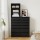 Artiss 6-Drawer Tallboy Dresser in Black - Sleek Handle-Free Design, 113cm High, Sturdy Particle Board, Easy Assembly