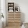 Artiss 6-Drawer Tallboy Chest Dresser, Pine, 113cm - Modern Handle-Free Design, Sturdy Particle Board, Smooth Runners