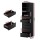 Artiss Black 6-Drawer Tallboy Cabinet: Modern Handle-Free Design, 50.5x40x185cm, High Capacity, Easy Clean, Wall Anchor