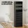 Artiss Black 6-Drawer Tallboy Cabinet: Modern Handle-Free Design, 50.5x40x185cm, High Capacity, Easy Clean, Wall Anchor