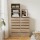 Artiss 6-Drawer Tallboy Chest, Pine Finish - Handle-Free Design with Smooth Runners, 50.5x40x185cm, Easy Assembly