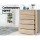 Artiss Chest of Drawers, 5-Drawer Tallboy, Particle Board, Oak, 80x40x111cm, MAXI Series, Contemporary Storage Solution