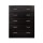 Artiss 6-Drawer Tallboy, High Density Particle Board, Walnut, 85x39.5x105cm, Contemporary Storage Chest