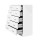 Artiss 6-Drawer Tallboy, High Density Particle Board, White, 85x39.5x105cm - Contemporary Storage Solution