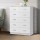 Artiss 6-Drawer Tallboy, High Density Particle Board, White, 85x39.5x105cm - Contemporary Storage Solution