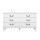 Artiss Chest of Drawers, MDF & Pine Wood, White, 120x36.5x65cm - French Provincial Design, 6 Drawers, Vintage Style