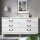 Artiss Chest of Drawers, MDF & Pine Wood, White, 120x36.5x65cm - French Provincial Design, 6 Drawers, Vintage Style