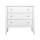 Artiss Brittany 3-Drawer Chest of Drawers, MDF, 80x40x76cm, White - Elegant Provincial Charm, Sturdy & Easy Assembly