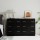 Artiss Chest of Drawers, Particle Board, 6-Drawer, Black, 110x41x70cm, Stylish & Space-Saving, Easy Assembly