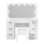 Artiss Debbie Dressing Table Set with LED Mirror, 7 Drawers, PU Leather Stool, 15mm MDF, 118cm Wide, White Finish