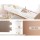 Artiss Dulcea White Dressing Table Set with 10 LED Bulbs, Storage Drawers, and PU Leather Stool – 108cm x 40cm x 135cm