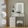 Artiss White LED Dressing Table Vanity Set with Sliding Mirror, 4 Drawers & Padded Stool - MDF & PU Leather, 80x36x131cm
