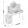 Artiss White Dressing Table Vanity Desk with LED Mirror USB Type C Charging Station and Six Drawers 100-120cm