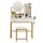 Artiss White Dressing Table Vanity with Adjustable LED Mirror Built in USB Type C Charging and Stool