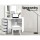 Artiss White Corner Dressing Table Set: 5 Drawers, 3 Shelves, Mirror & Padded Stool for Stylish Organisation