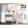 Artiss White Dressing Table Stool Set - Sliding Mirror, Lockable Drawer, Hidden Storage, Particle Board, 80x38.5x132cm