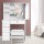 Artiss White Dressing Table Stool Set - Sliding Mirror, Lockable Drawer, Hidden Storage, Particle Board, 80x38.5x132cm