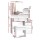 Artiss Dressing Table Stool Set, Particle Board, White, 88x38x143cm, 4 Drawers, Eco-Friendly, Lockable, Easy Assembly