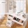 Artiss Dylan White Dressing Table Set with Stool, 10 LED Bulbs, 5 Drawers, MDF & Melamine Finish, USB Powered, 80x38.5x