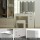 Artiss LED Dressing Table Set with Stool, 10 Dimmable Bulbs, Large Mirror, 3 Colour Lights, White, 105x40x140cm