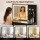Artiss LED Dressing Table Vanity Desk Hollywood Mirror 5 Drawers Tempered Glass Black with Stool 100cm