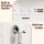 Artiss White Vanity Desk Set with LED Mirror, 11 Drawers, Tempered Glass, Charging Station, Foam-Padded Stool, 120cm