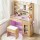 Artiss Dressing Table Vanity Desk Set with 10 LED Bulbs, RGB Light, USB Ports, Stool, Wood Finish, 90x40x142cm
